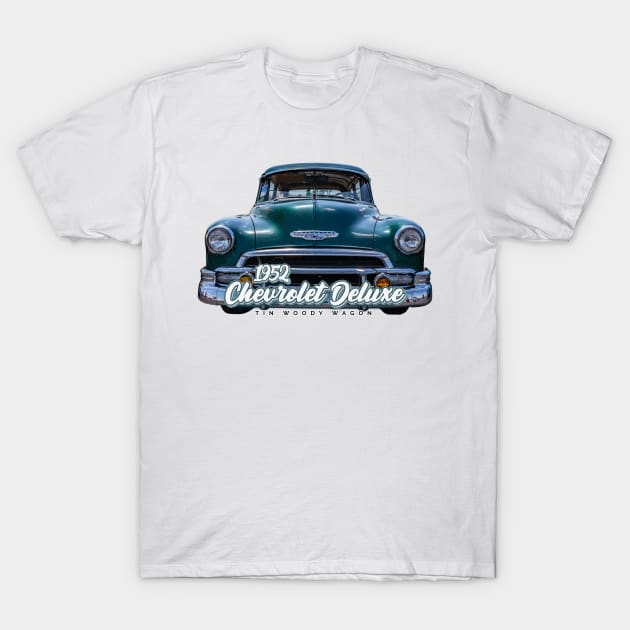 1952 Chevrolet Deluxe Tin Woody Wagon T-Shirt by Gestalt Imagery